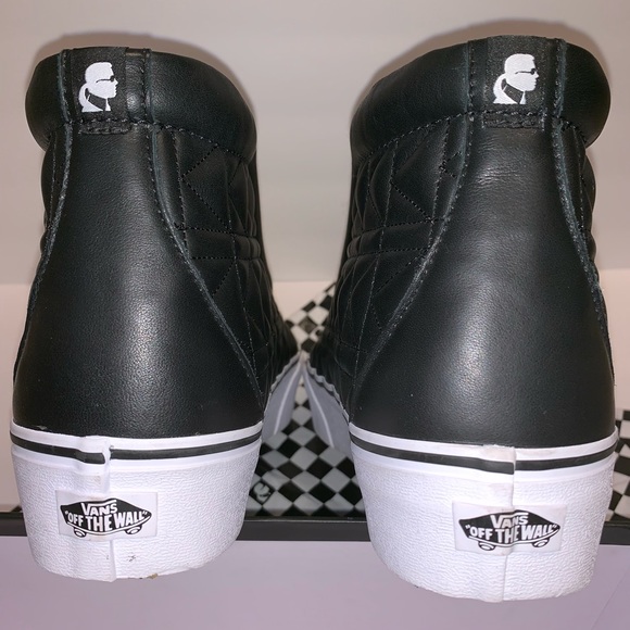 NWB Vans x Karl Lagerfeld SK8-Hi Laceless Black - Picture 3 of 8